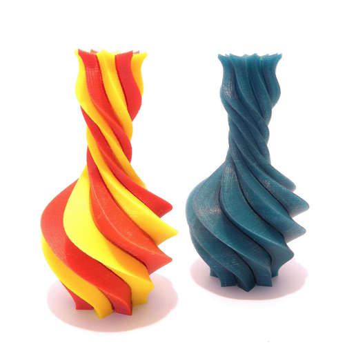 One and two colors vase 3D model