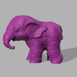 000047.png Descargar archivo STL gratis Elefante • Objeto para impresión 3D, motek
