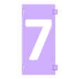 7.stl Stencil numbers for Spray Paints - silhouette numbers