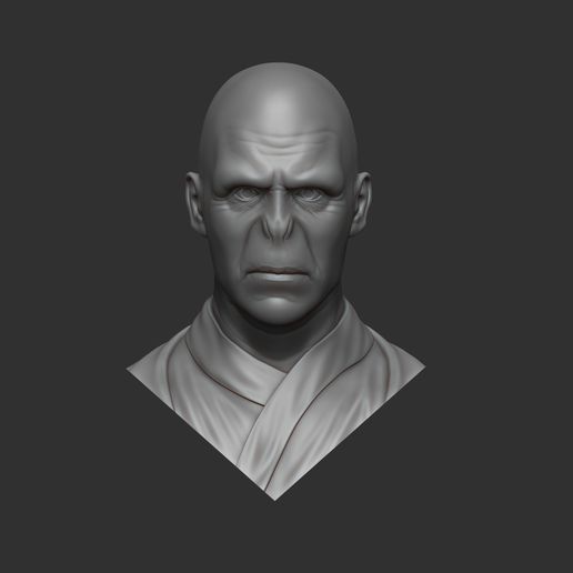 Lord Voldemort bust - 3D model önizlemesi