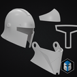 Medieval-Fordo-Phase-2-Exploded-2.png Bartok Medieval Captain Fordo Helmets - 3D Print Files
