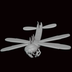 Yanmega.png Fichier STL 469- Figurine Pokemon Yanmega・Objet pour impression 3D à télécharger