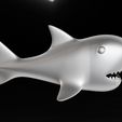 Shark-Cartoon-render-04.jpg Lindo tiburón de dibujos animados modelo de impresión 3D