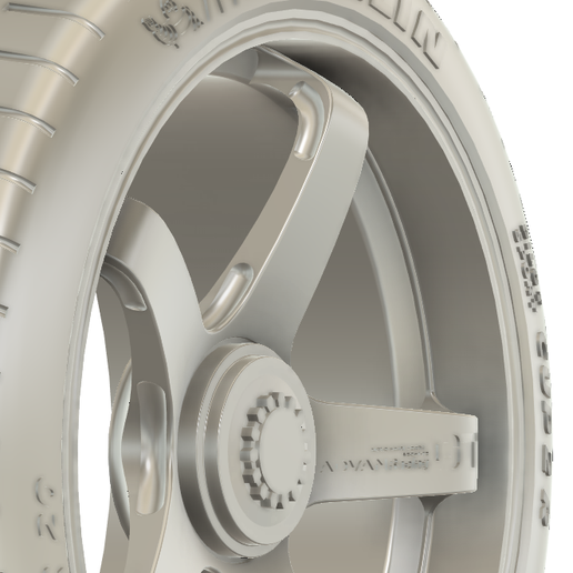 1/24 20x10/21x13 Advan Racing GT CL for Porsche 911 (992) GT3 RS wheels set 3D model