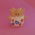 2.png Crochet Knitted Togepi....! Painted Included!