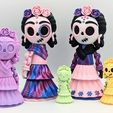 CATRINA-03.jpg Catrina - Diseño tradicional mexicano impreso en su sitio, articulado y sin soportes