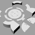 shadow_clock3d_parts.JPG Free STL file Shadow Clock cover・3D printing model to download