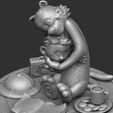 14.jpg Calvin y Hobbes para la impresión 3d stl abrazo modelo