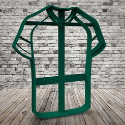 untitled.122.jpg Fichier STL gratuit Chemise de football - Coupe-biscuits・Objet imprimable en 3D à télécharger