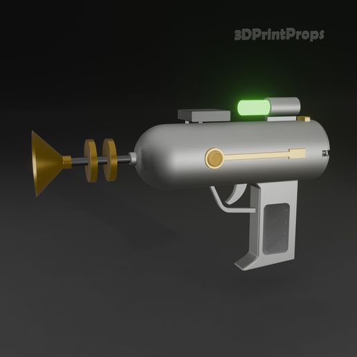 Laser Gun from Rick and Morty cartoon