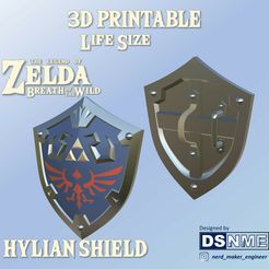 Folie1.jpg Hylian Shield from Zelda Breath of the Wild - Life Size