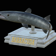 Barracuda-huba-trophy-3.png fish great barracuda statue detailed texture for 3d printing
