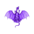 Copper_Dragon_Wyrmling_Updated_Flying.stl Dragon de cuivre mis à jour