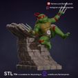 ST i File is available for 3D printing in ie cults3D.com/Derianquindo Raphael / Teenage Mutant Ninja Turtles Fanart