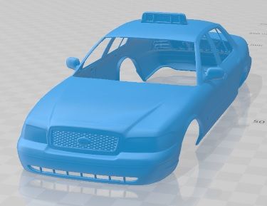 Ford-Crown-Victoria-Taxi-2005-1.jpg 3D file Ford Crown Victoria Taxi 2005 Printable Body Car・3D printer model to download, hora80