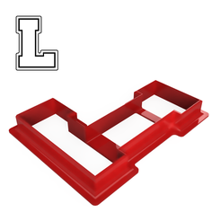 Varsity-L-1.png Файл STL Вырезатель для печенья в стиле Varsity Letter L・Шаблон для загрузки и 3D-печати