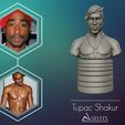 01.jpg Tupac Shakur 3d portrait sculpture