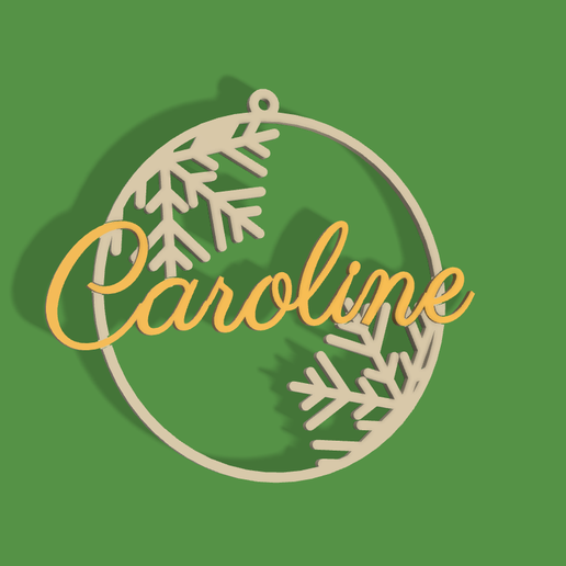 Carolilne1.png Boule de Noel Caroline