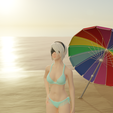 Render_25.png Nier Automata 2b - bikini