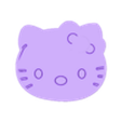 Kittie cara 80mm_e.stl Kitty cara 80mm cookie cutter