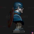 06.jpg Zombie Captain America Bust - Marvel What If Comics 3D print model