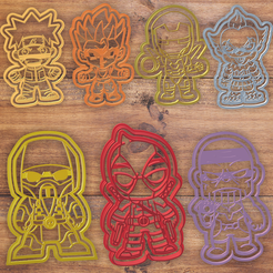 Todo-1.png Heroes Cookie Cutter Set 2 (Premium)