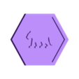 hexagon_tiger.stl Tiger Hexagon – 3D Printable Game Token