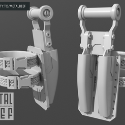 b| BOOSTY.TO/METALBEEF CO) Archivo 3D Funda de nudillos y piernas para figuras de acción de 6 pulgadas・Diseño para descargar y imprimir en 3D, MetalBeef