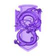 shenron shield right hand.stl Relic shield with Shenron Dragon