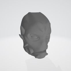 SpikyAlien.JPG Archivo OBJ gratis Cabeza de alienígena con pinchos・Modelo para descargar y imprimir en 3D