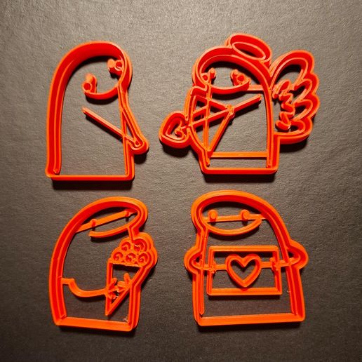 flork in love - valentin's day 3D model