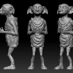 card_preview_pic1.JPG Free STL file Dobby from Harry Potter・3D printing template to download