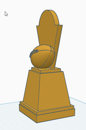 Blank Football Trophy