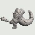 Slug-Lord-Barbarian-Jabba-The-Hutt3.jpg Slug-Lord Barbarian - Jabba The Hutt - Muscular Hutt Warrior with Great-Mace - 28mm/32mm Sci-Fi Fantasy Miniature