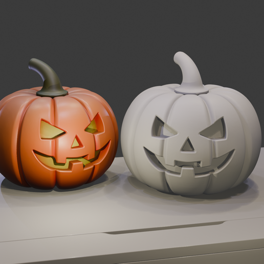 Jack-o'-Lantern Classic - Stylized Halloween Pumpkin 3D model