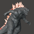 000.png GODZILLA EVOLVED RUNNING x KONG 2024 keyed and cut ULTRA HIGH DETAILED STL FOR 3D printing KAIJU SHIMO