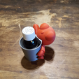 Capture d’écran 2017-10-13 à 15.11.16.png Free STL file Cup holder man 2・3D print design to download