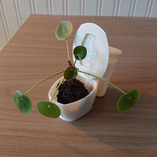 🚽 Aschenbecher Toilette / Blumentopf・Kostenlos STL Datei für 3D-Druck・Cults