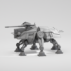 caminante-star-wars-gris.png Файл STL Шагоход AT-TE (Звездные войны).・Модель для загрузки и 3D печати