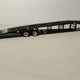 IMG_20230807_224316.jpg 1/64 Scale Greenlight Matchbox Hotwheels 3 CAR TRANSPORT Gooseneck Trailer Truck Transport