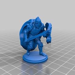 warrior_cape.png Archivo STL gratis Caballero con capa larga・Plan de la impresora 3D para descargar, ShinokSF1