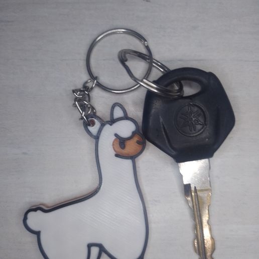 flame keychain 3D model