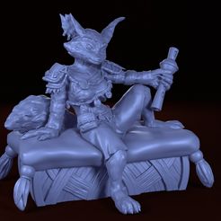 Kiiyoh-01.jpg Fichier 3D WoW - Vulpera Femme (Standard)・Plan pour imprimante 3D à télécharger