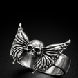 Render.png Winged Skull Biker Ring