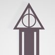 3.jpg Fichier STL Signet Harry Potter Deathly Hollows・Plan pour imprimante 3D à télécharger, tcafego