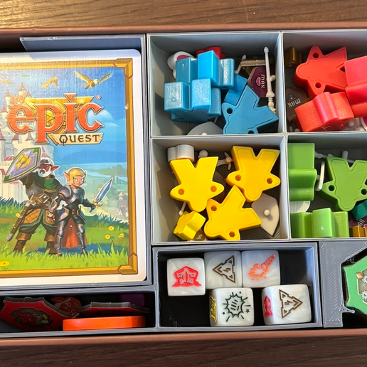 Tiny Epic Quest boardgame insert