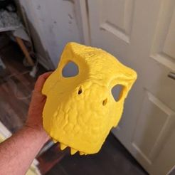 275811685_5189190667787191_4189353507690119535_n.jpg STL file Raptor dino mask・3D printable model to download