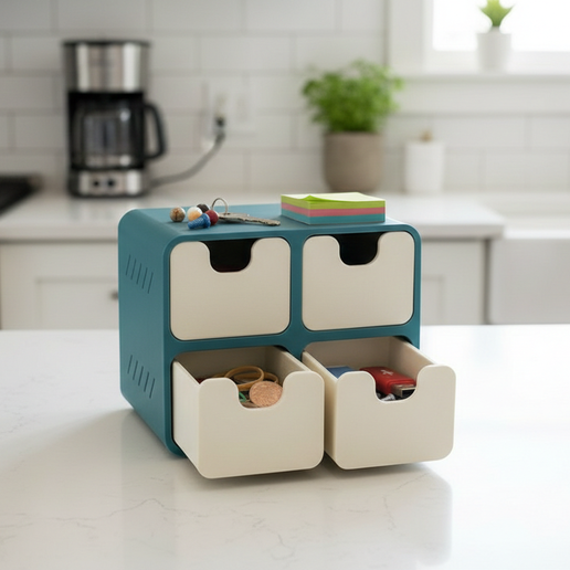 Compact Office & Hobby Storage Box | Stackable Design