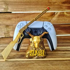 20230327_180014-01.jpeg Archivo STL Read Dead Redemption 2 Soporte para mando | Playstation PS4 PS5|Xbox・Objeto imprimible en 3D para descargar