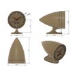 4.jpg Desk Clock 3D Model for 3D Printing (OBJ/STL)